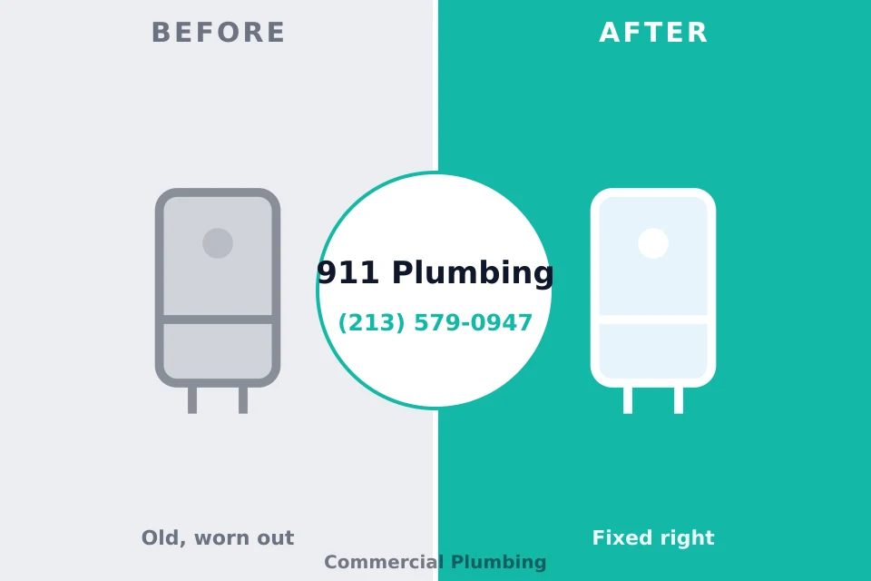 Before and after: plumbing repair Barview, OR